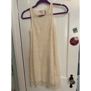 Cream sleeveless dress